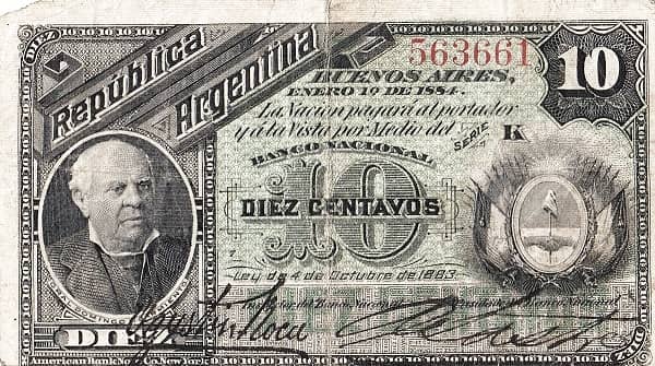 10 Centavos from Argentina