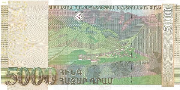 5000 Dram from Armenia