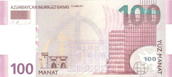 100 Manat from Azerbaijan