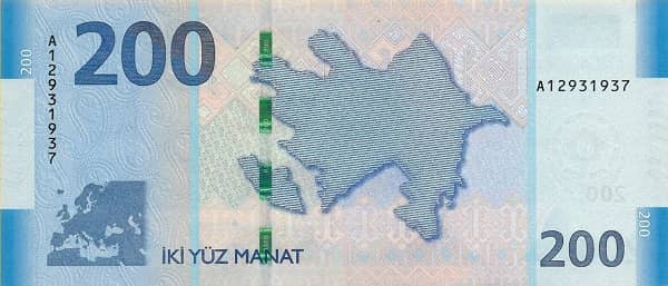 200 Manat from Azerbaijan