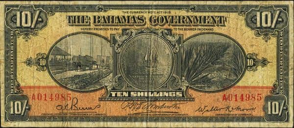 10 Shillings from Bahamas