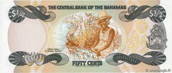 50 Cents Elizabeth II from Bahamas
