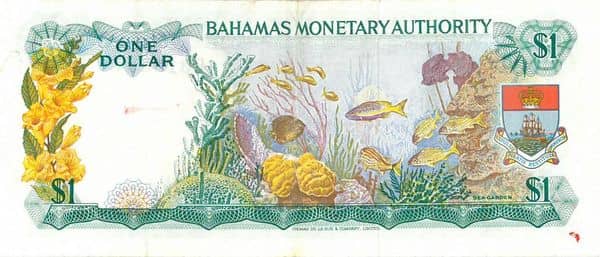 1 Dollar Elizabeth II from Bahamas