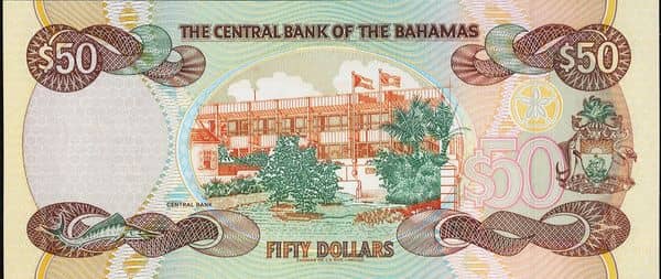 50 Dollars Elizabeth II from Bahamas