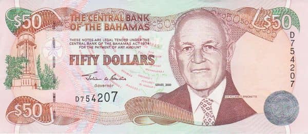 50 Dollars from Bahamas