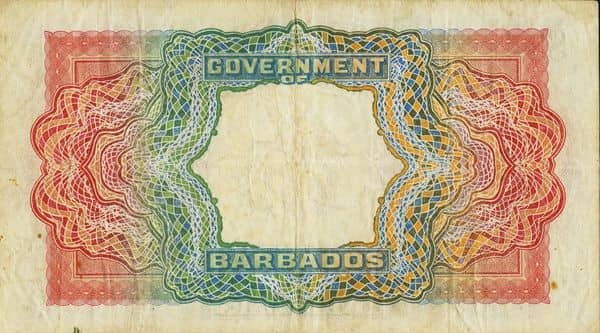 5 Dollars George VI from Barbados