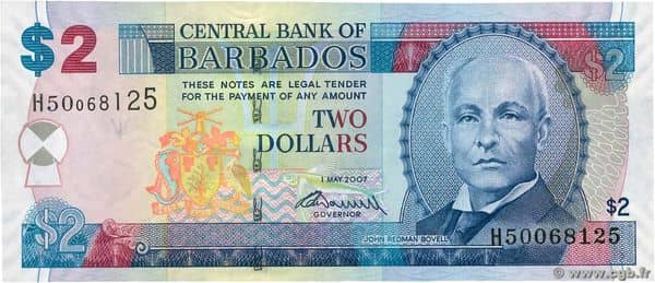 2 Dollars from Barbados