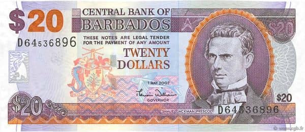 20 Dollars from Barbados