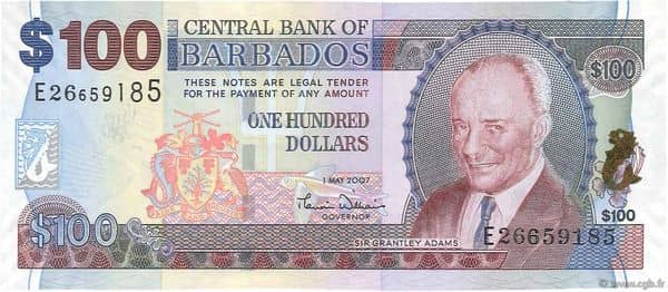 100 Dollars from Barbados