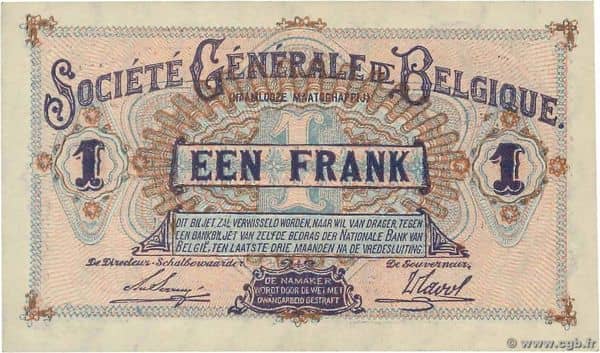 1 Franc from Belgium