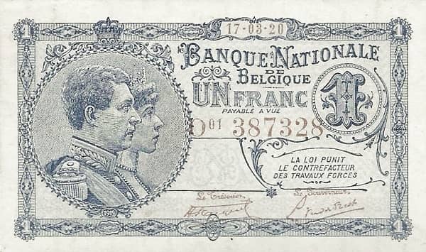 1 Franc from Belgium