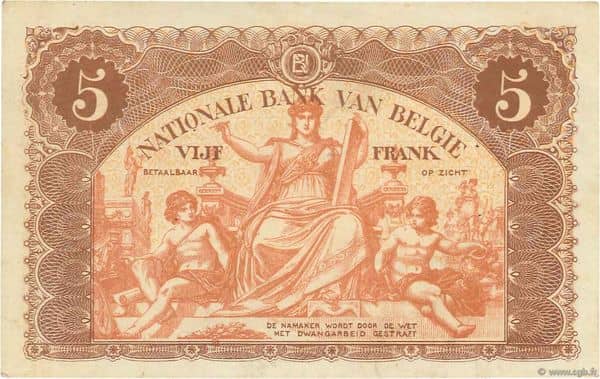 5 Francs from Belgium