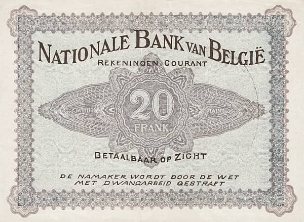 20 francs from Belgium