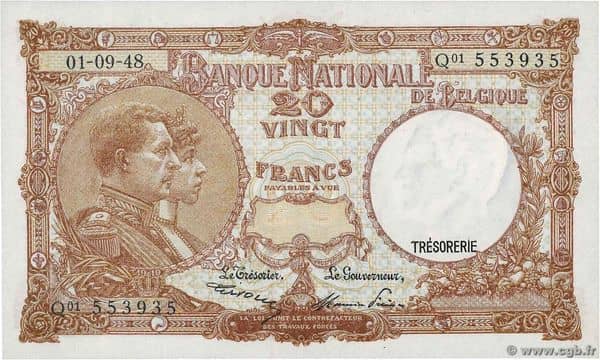 20 Francs from Belgium