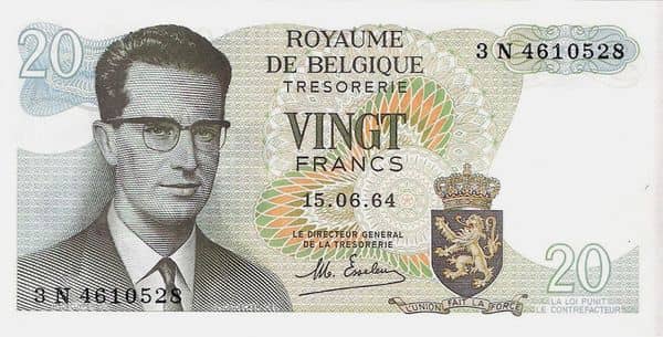 20 Francs from Belgium