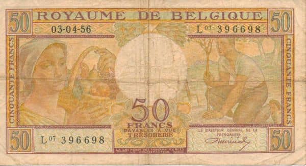 50 Francs from Belgium
