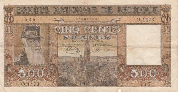 500 Francs from Belgium