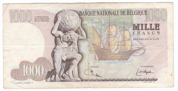 1000 Francs - Mercator from Belgium