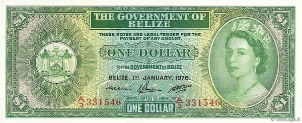 1 Dollar Elizabeth II from Belize