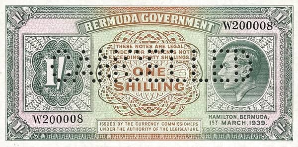 1 Shilling George VI from Bermuda