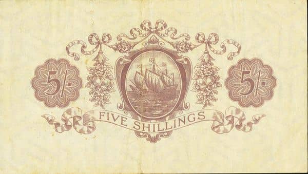 5 Shillings George V from Bermuda