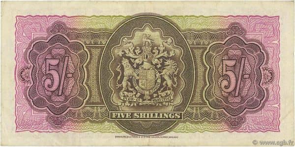 5 Shillings George VI from Bermuda