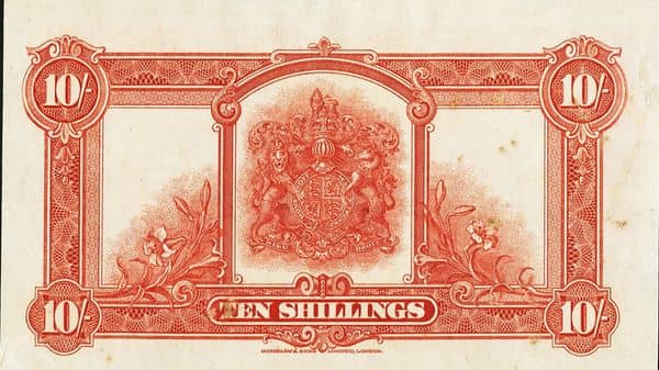 10 Shillings George V from Bermuda