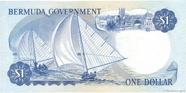 1 Dollar Elizabeth II Government from Bermuda