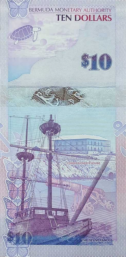 10 Dollars Elizabeth II from Bermuda