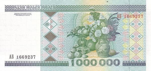 1000000 Rubles from Belarus