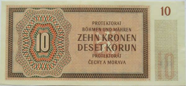 10 Korun from Bohemia & Moravia