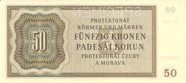 50 Korun from Bohemia & Moravia