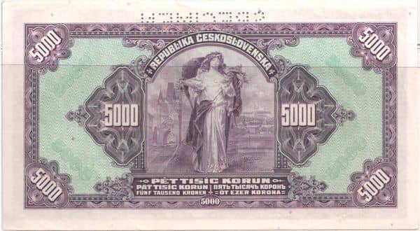 5000 Korun from Bohemia & Moravia