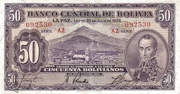 50 Bolivianos from Bolivia