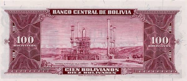 100 Bolivianos Ley 20.12.1945 from Bolivia