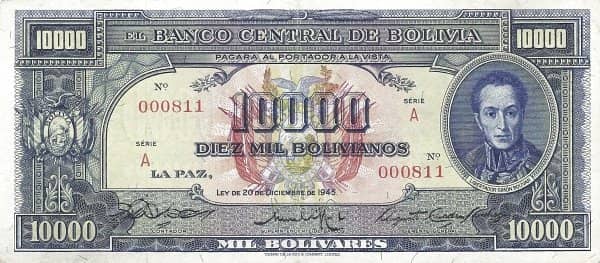 10000 Bolivianos from Bolivia