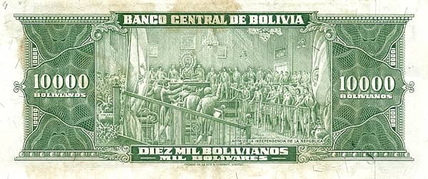10000 Bolivianos from Bolivia