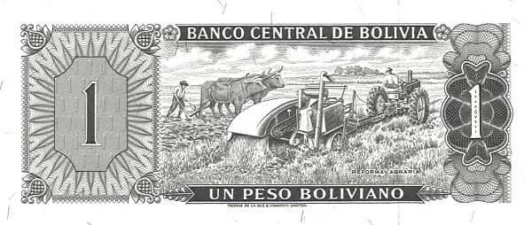 1 Peso Boliviano from Bolivia