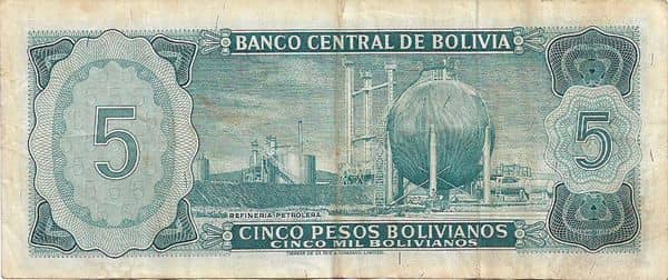 5 Pesos Bolivianos from Bolivia