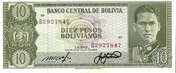 10 Pesos Bolivianos from Bolivia