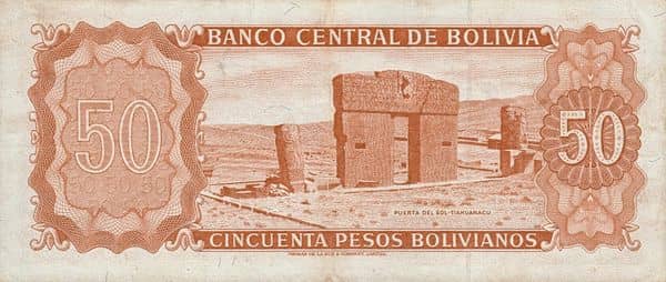 50 Pesos Bolivianos from Bolivia