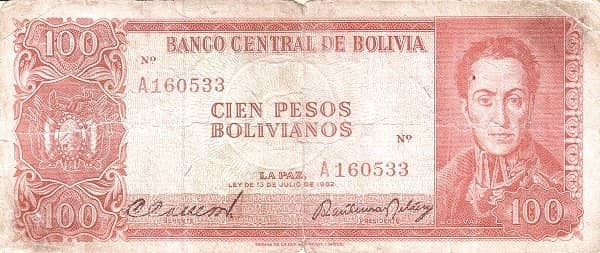 100 Pesos Bolivianos from Bolivia