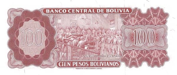100 Pesos Bolivianos from Bolivia