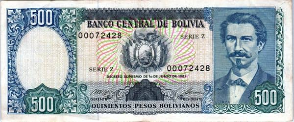 500 Pesos Bolivianos from Bolivia