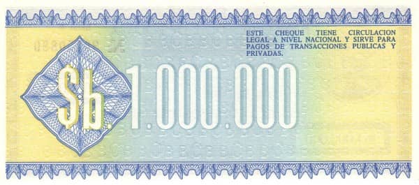 1000000 Pesos Bolivianos from Bolivia