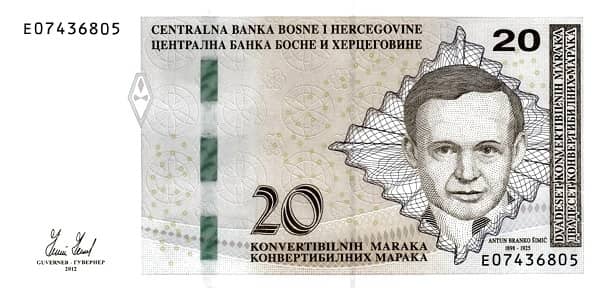 20 Konvertibilnih Maraka from Bosnia Herzegovina