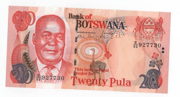 20 Pula from Botswana