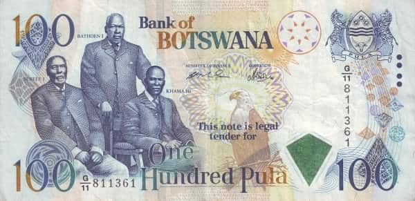 100 Pula from Botswana