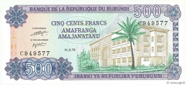 500 Francs from Burundi