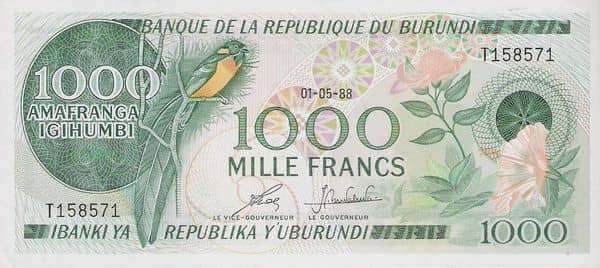 1000 Francs  from Burundi